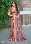 Kritika Vol 5 By Kashvi Dull Moss Kasab Daily Wear Saree Exporters In India